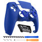 eXtremeRate LUNA Redesigned Replacement Front Shell with Touchpad Compatible with PS5 Controller BDM-010/020/030/040/050 - Blue eXtremeRate