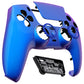 eXtremeRate LUNA Redesigned Replacement Front Shell with Touchpad Compatible with PS5 Controller BDM-010/020/030/040 - Chameleon Purple Blue eXtremeRate