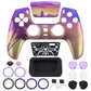 eXtremeRate LUNA Redesigned Replacement Front Shell with Touchpad Compatible with PS5 Controller BDM-010/020/030/040/050 - Neon Miami