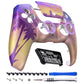 eXtremeRate LUNA Redesigned Replacement Front Shell with Touchpad Compatible with PS5 Controller BDM-010/020/030/040/050 - Neon Miami