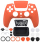 eXtremeRate LUNA Redesigned Replacement Front Shell with Touchpad Compatible with PS5 Controller BDM-010/020/030/040/050 - Orange