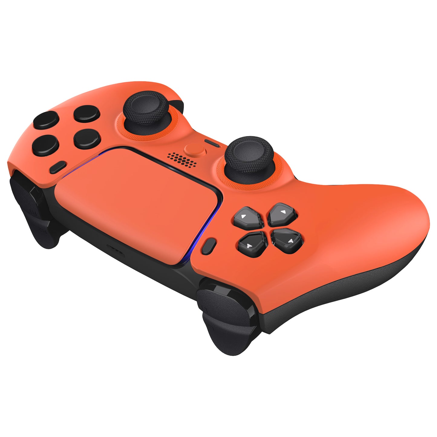 eXtremeRate LUNA Redesigned Replacement Front Shell with Touchpad Compatible with PS5 Controller BDM-010/020/030/040/050 - Orange