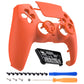 eXtremeRate LUNA Redesigned Replacement Front Shell with Touchpad Compatible with PS5 Controller BDM-010/020/030/040/050 - Orange