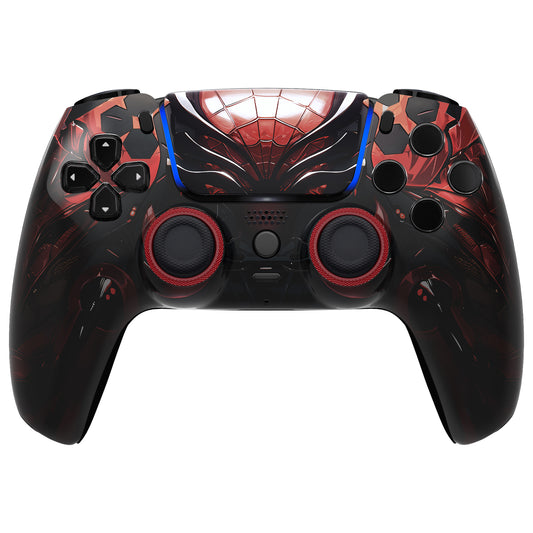 eXtremeRate LUNA Redesigned Replacement Front Shell with Touchpad Compatible with PS5 Controller BDM-010/020/030/040/050/060 - Spider Armor