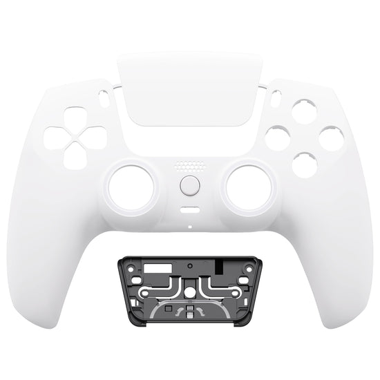 eXtremeRate Luna Redesigned White Front Shell Touchpad Compatible with ...