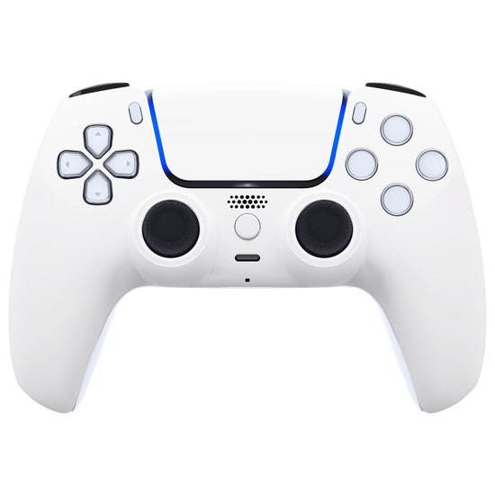 eXtremeRate Luna Redesigned White Front Shell Touchpad Compatible with ...