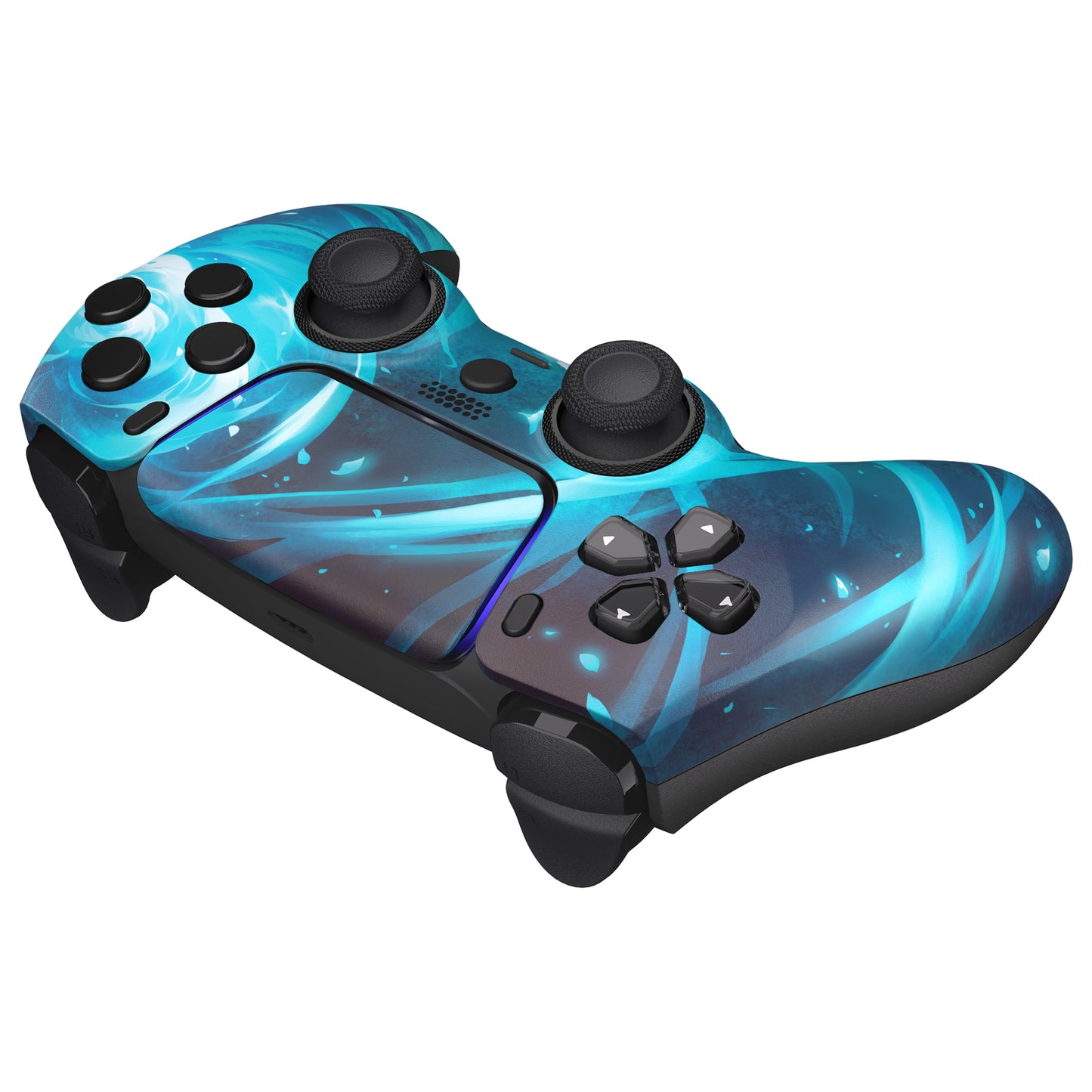 eXtremeRate LUNA Redesigned Replacement Front Shell with Touchpad Compatible with PS5 Controller BDM-010/020/030/040/050 - Aero Slash Magic