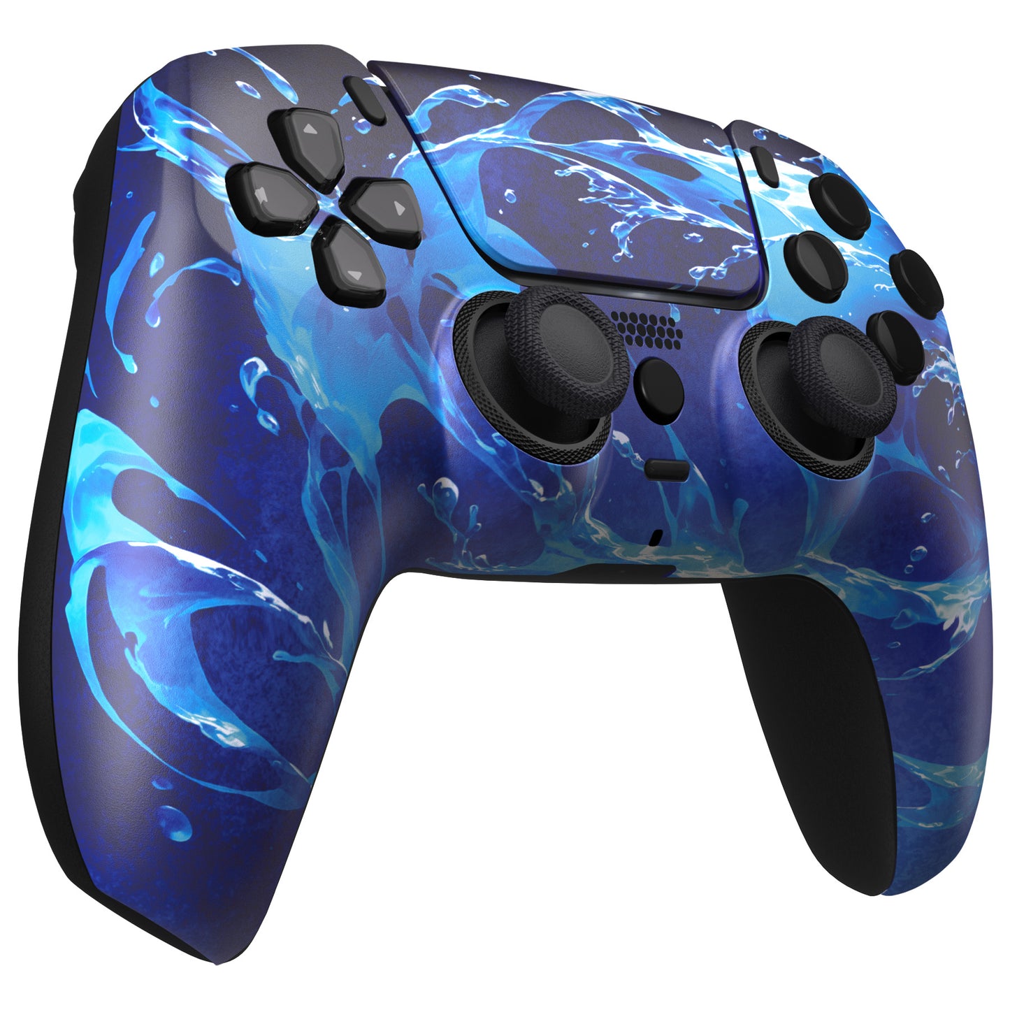 eXtremeRate LUNA Redesigned Replacement Front Shell with Touchpad Compatible with PS5 Controller BDM-010/020/030/040/050/060 - Aqua Magic