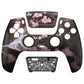 eXtremeRate LUNA Redesigned Replacement Front Shell with Touchpad Compatible with PS5 Controller BDM-010/020/030/040/050 - Blossom In The Darkness