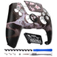 eXtremeRate LUNA Redesigned Replacement Front Shell with Touchpad Compatible with PS5 Controller BDM-010/020/030/040/050 - Blossom In The Darkness