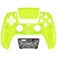 eXtremeRate LUNA Redesigned Replacement Front Shell with Touchpad Compatible with PS5 Controller BDM-010/020/030/040/050/060- Clear Lime Green