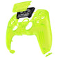 eXtremeRate LUNA Redesigned Replacement Front Shell with Touchpad Compatible with PS5 Controller BDM-010/020/030/040/050/060- Clear Lime Green