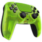 eXtremeRate LUNA Redesigned Replacement Front Shell with Touchpad Compatible with PS5 Controller BDM-010/020/030/040/050/060- Clear Lime Green