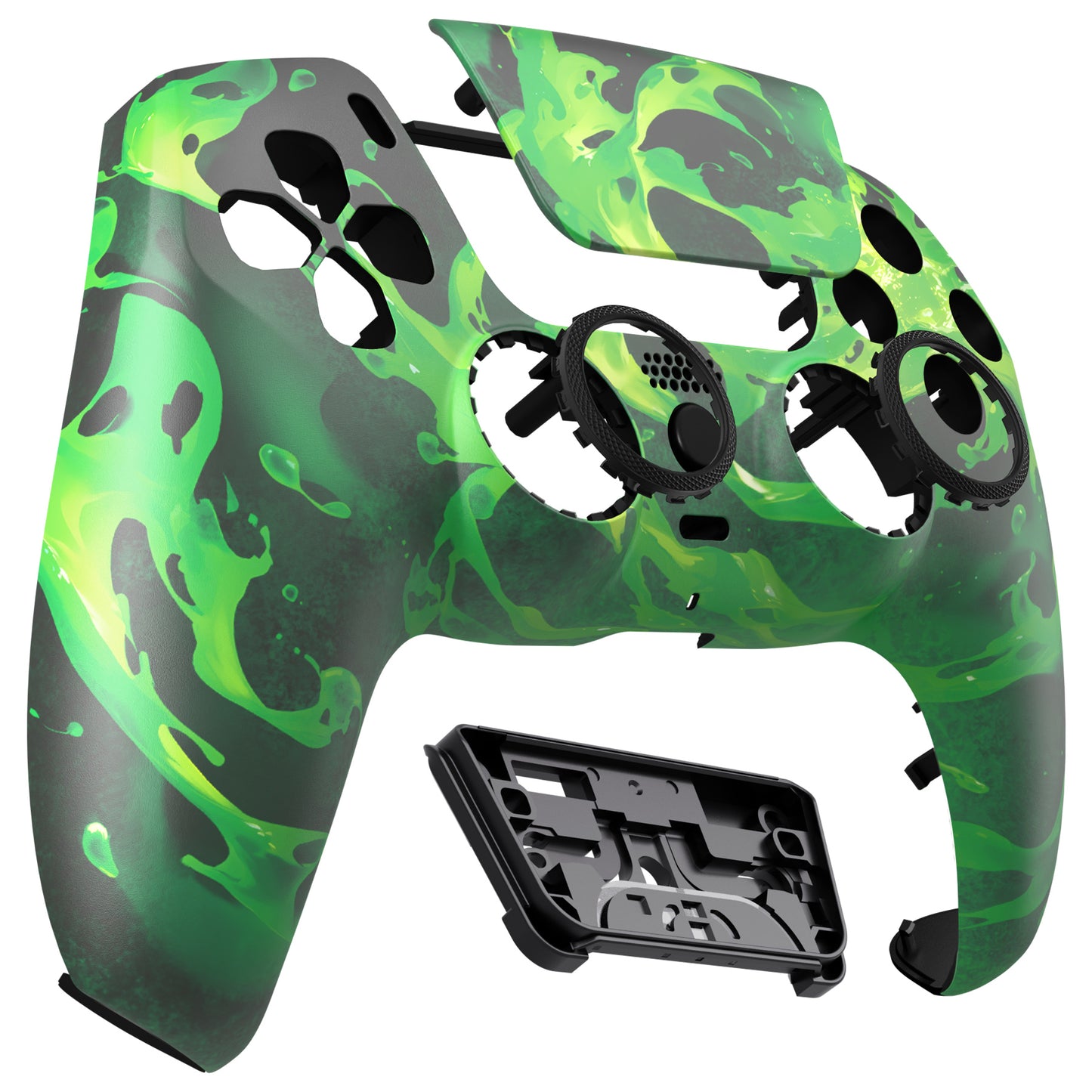 eXtremeRate LUNA Redesigned Replacement Front Shell with Touchpad Compatible with PS5 Controller BDM-010/020/030/040/050/060 - Corrosion Magic