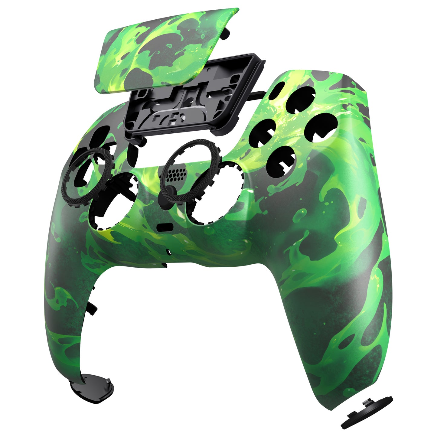 eXtremeRate LUNA Redesigned Replacement Front Shell with Touchpad Compatible with PS5 Controller BDM-010/020/030/040/050/060 - Corrosion Magic