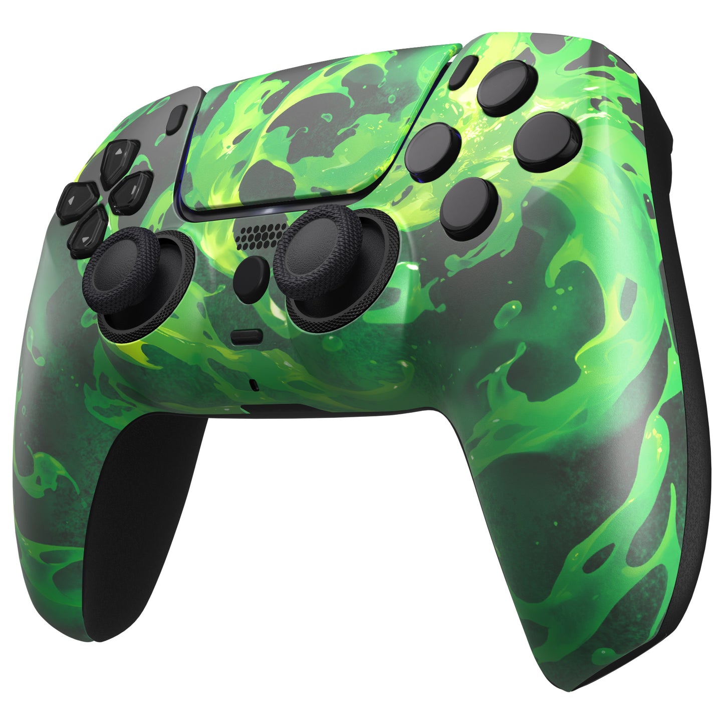 eXtremeRate LUNA Redesigned Replacement Front Shell with Touchpad Compatible with PS5 Controller BDM-010/020/030/040/050/060 - Corrosion Magic