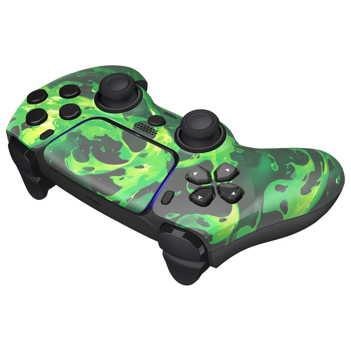 eXtremeRate LUNA Redesigned Replacement Front Shell with Touchpad Compatible with PS5 Controller BDM-010/020/030/040/050/060 - Corrosion Magic