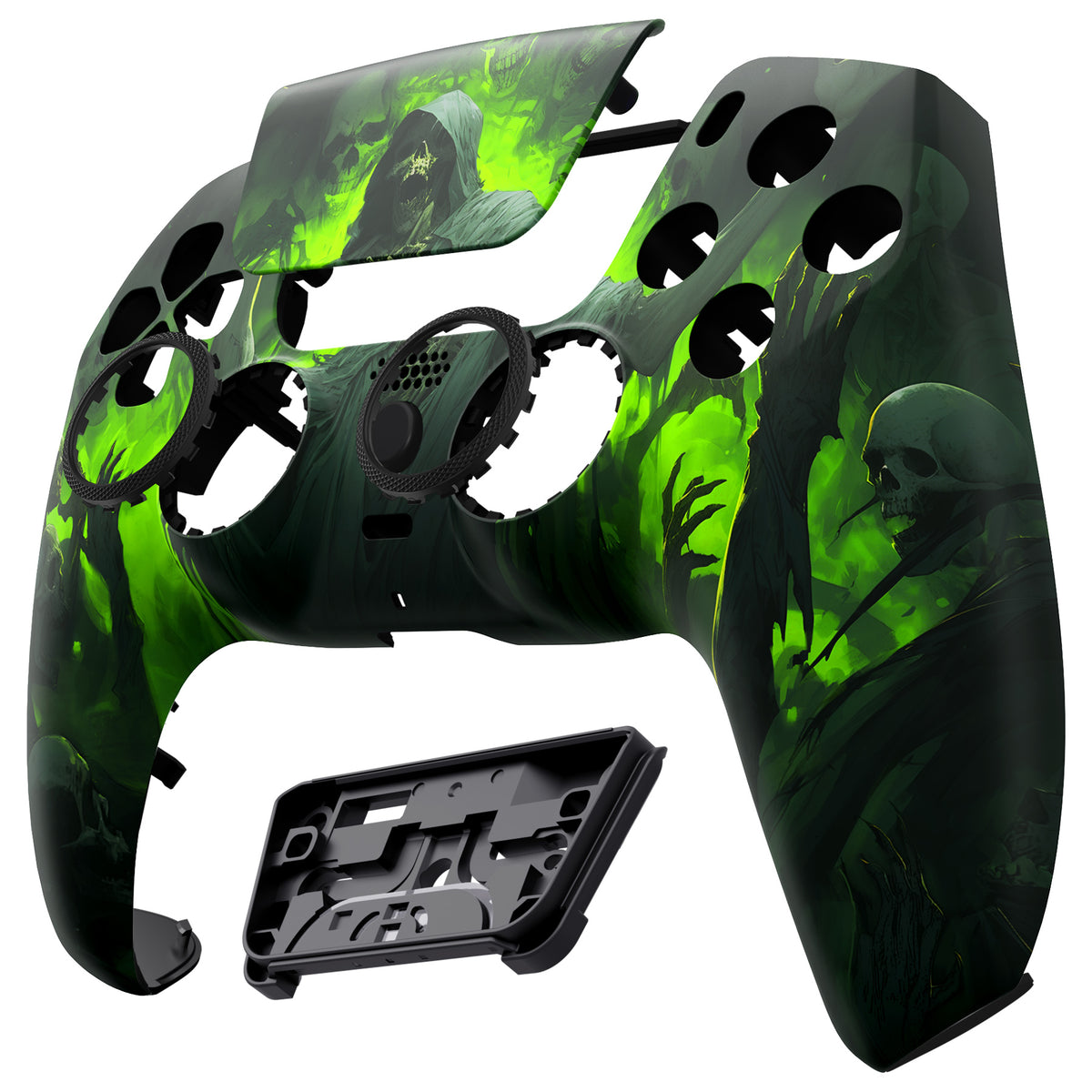 eXtremeRate LUNA Redesigned Replacement Front Shell with Touchpad Compatible with PS5 Controller BDM-010/020/030/040/050/060 - Dark Carnival