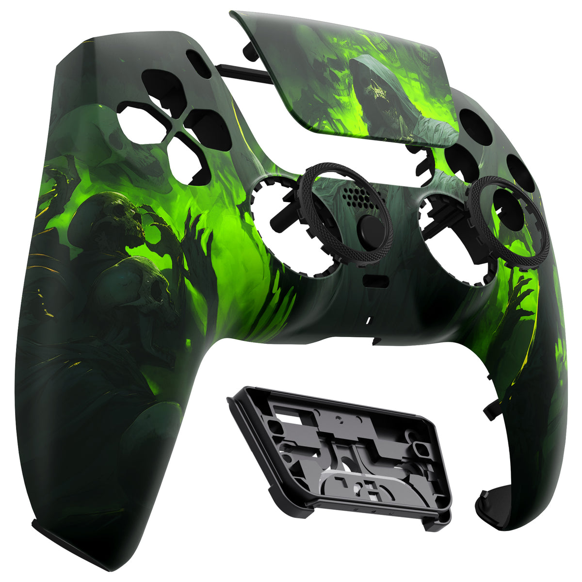 eXtremeRate LUNA Redesigned Replacement Front Shell with Touchpad Compatible with PS5 Controller BDM-010/020/030/040/050/060 - Dark Carnival