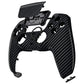 eXtremeRate LUNA Redesigned Replacement Front Shell with Touchpad Compatible with PS5 Controller BDM-010/020/030/040/050/060 - Graphite Carbon Fiber