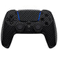 eXtremeRate LUNA Redesigned Replacement Front Shell with Touchpad Compatible with PS5 Controller BDM-010/020/030/040/050/060 - Graphite Carbon Fiber