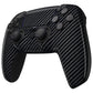 eXtremeRate LUNA Redesigned Replacement Front Shell with Touchpad Compatible with PS5 Controller BDM-010/020/030/040/050/060 - Graphite Carbon Fiber