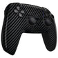 eXtremeRate LUNA Redesigned Replacement Front Shell with Touchpad Compatible with PS5 Controller BDM-010/020/030/040/050/060 - Graphite Carbon Fiber