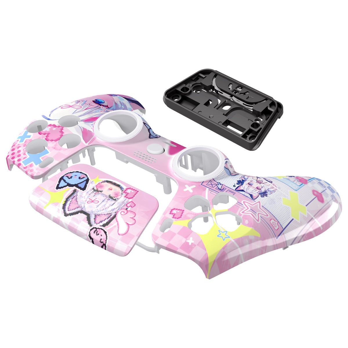 eXtremeRate LUNA Redesigned Replacement Front Shell with Touchpad Compatible with PS5 Controller BDM-010/020/030/040/050/060 - MeWoow