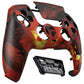 eXtremeRate LUNA Redesigned Replacement Front Shell with Touchpad Compatible with PS5 Controller BDM-010/020/030/040/050 - Purgatory Fire Serpent