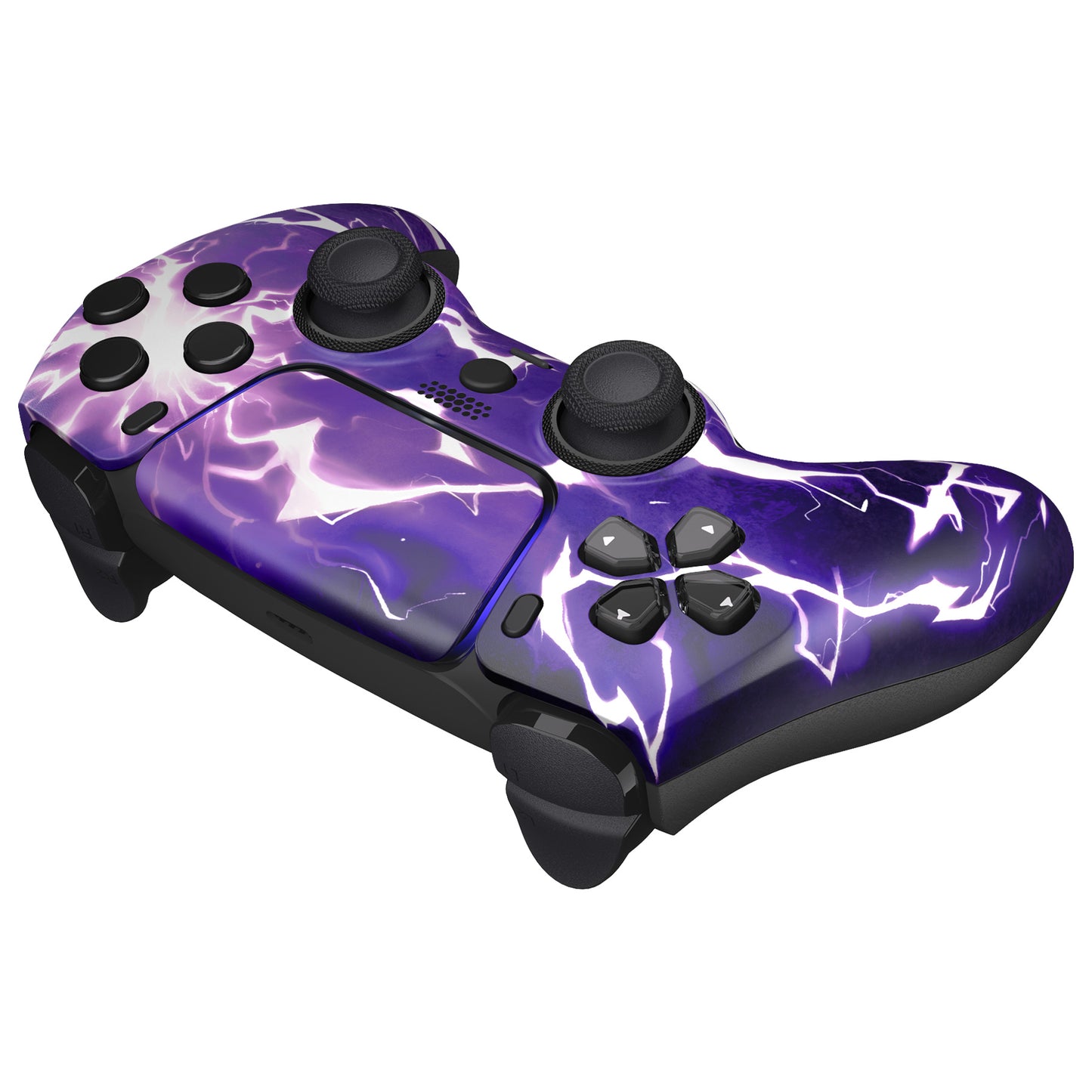 eXtremeRate LUNA Redesigned Replacement Front Shell with Touchpad Compatible with PS5 Controller BDM-010/020/030/040/050/060 - Thunder Magic