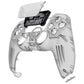 eXtremeRate LUNA Redesigned Replacement Front Shell with Touchpad Compatible with PS5 Controller BDM-010/020/030/040/050/060- Clear Black