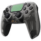 eXtremeRate LUNA Redesigned Replacement Front Shell with Touchpad Compatible with PS5 Controller BDM-010/020/030/040/050/060- Clear Black