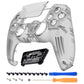 eXtremeRate LUNA Redesigned Replacement Front Shell with Touchpad Compatible with PS5 Controller BDM-010/020/030/040/050/060- Clear Black