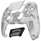 eXtremeRate LUNA Redesigned Replacement Front Shell with Touchpad Compatible with PS5 Controller BDM-010/020/030/040/050/060- Clear Black