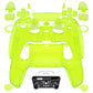 eXtremeRate LUNA Redesigned Replacement Full Set Shells with Buttons Compatible with PS5 Controller BDM-030/040/050 - Clear Lime Green