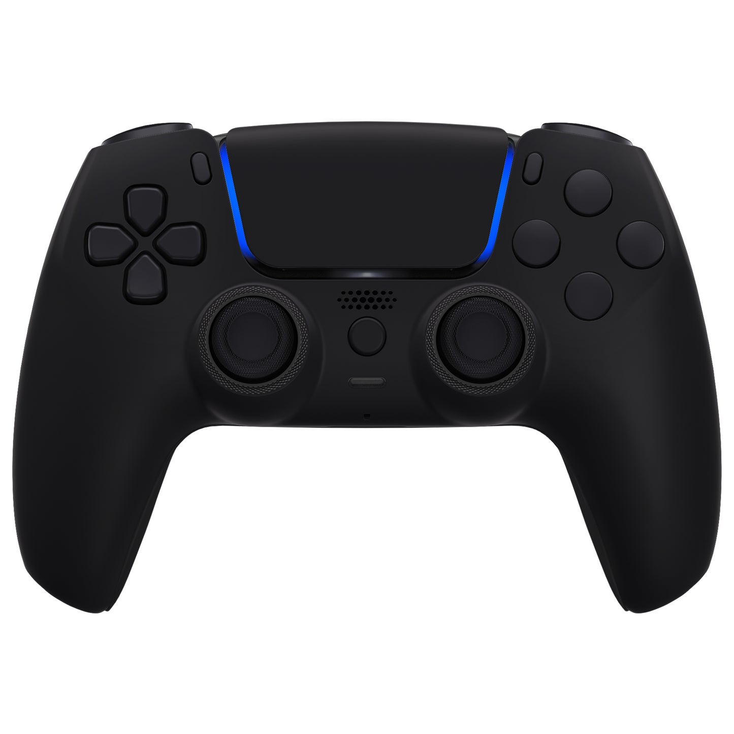 eXtremeRate LUNA Redesigned Replacement Full Set Shells with Buttons Compatible with PS5 Controller BDM-030/040/050/060 - Black