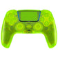 eXtremeRate LUNA Redesigned Replacement Full Set Shells with Buttons Compatible with PS5 Controller BDM-030/040/050/060 - Clear Lime Green