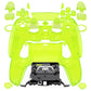eXtremeRate LUNA Redesigned Replacement Full Set Shells with Buttons Compatible with PS5 Controller BDM-030/040/050/060 - Clear Lime Green