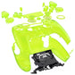 eXtremeRate LUNA Redesigned Replacement Full Set Shells with Buttons Compatible with PS5 Controller BDM-030/040/050/060 - Clear Lime Green