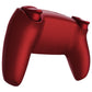 eXtremeRate LUNA Redesigned Replacement Full Set Shells with Buttons Compatible with PS5 Controller BDM-030/040/050/060 - Scarlet Red
