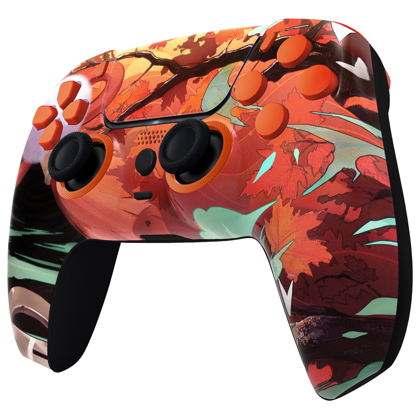 eXtremeRate LUNA Redesigned Replacement Full Set Shells with Buttons Compatible with PS5 Controller BDM-030/040/050 - Maple Impact eXtremeRate