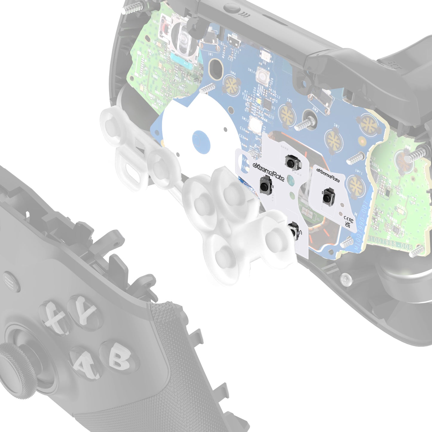 eXtremeRate Light Version - ABXY Clicky Kit for Xbox Elite Series 2 & Elite 2 Core Controller (Model 1797)
