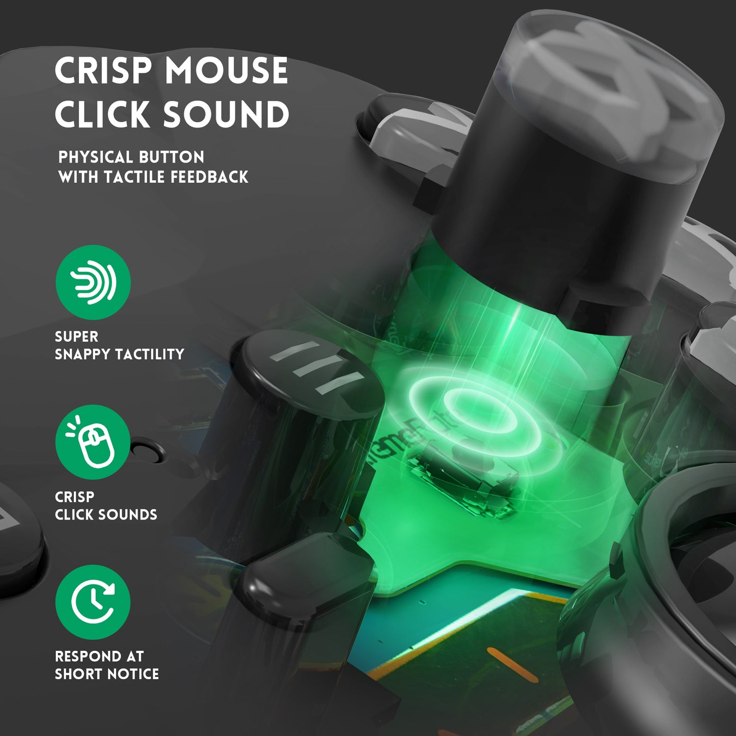 eXtremeRate Light Version - ABXY Clicky Kit for Xbox Elite Series 2 & Elite 2 Core Controller (Model 1797)