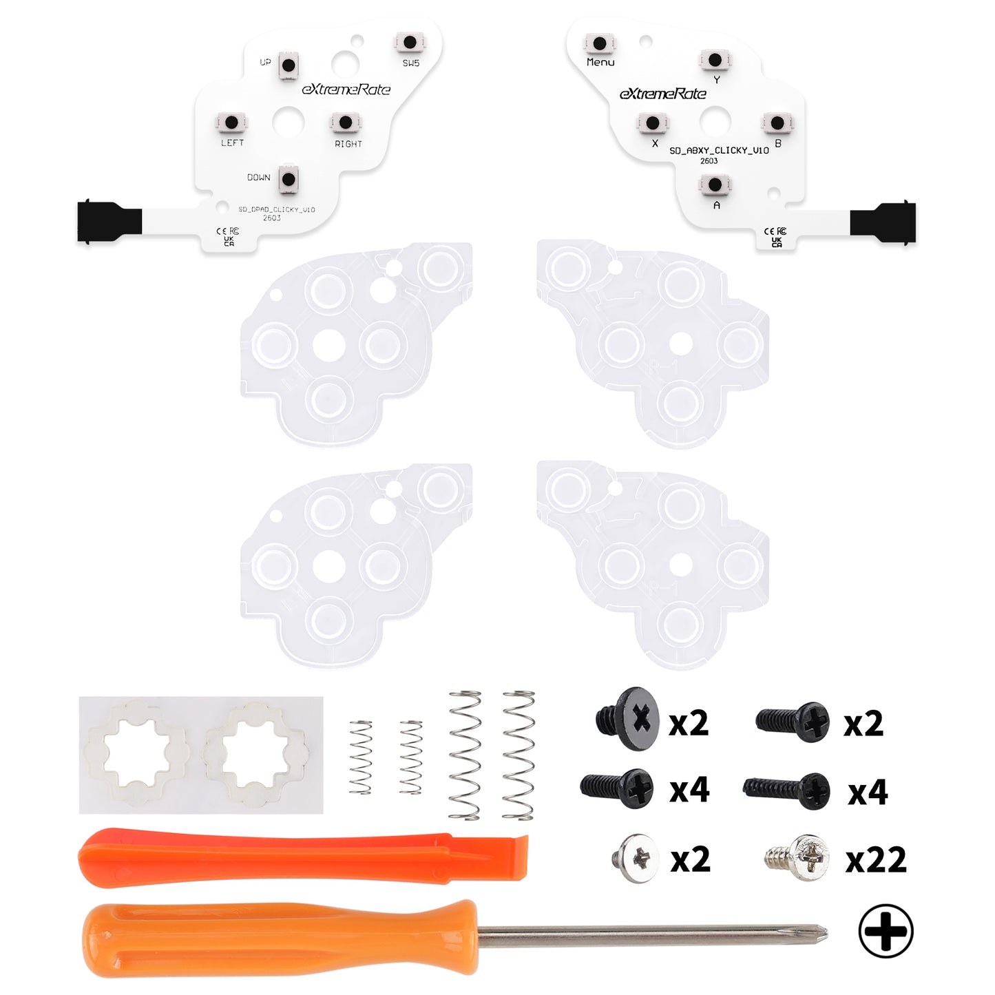 eXtremeRate Light Version Face Clicky Kit for Steam Deck LCD
