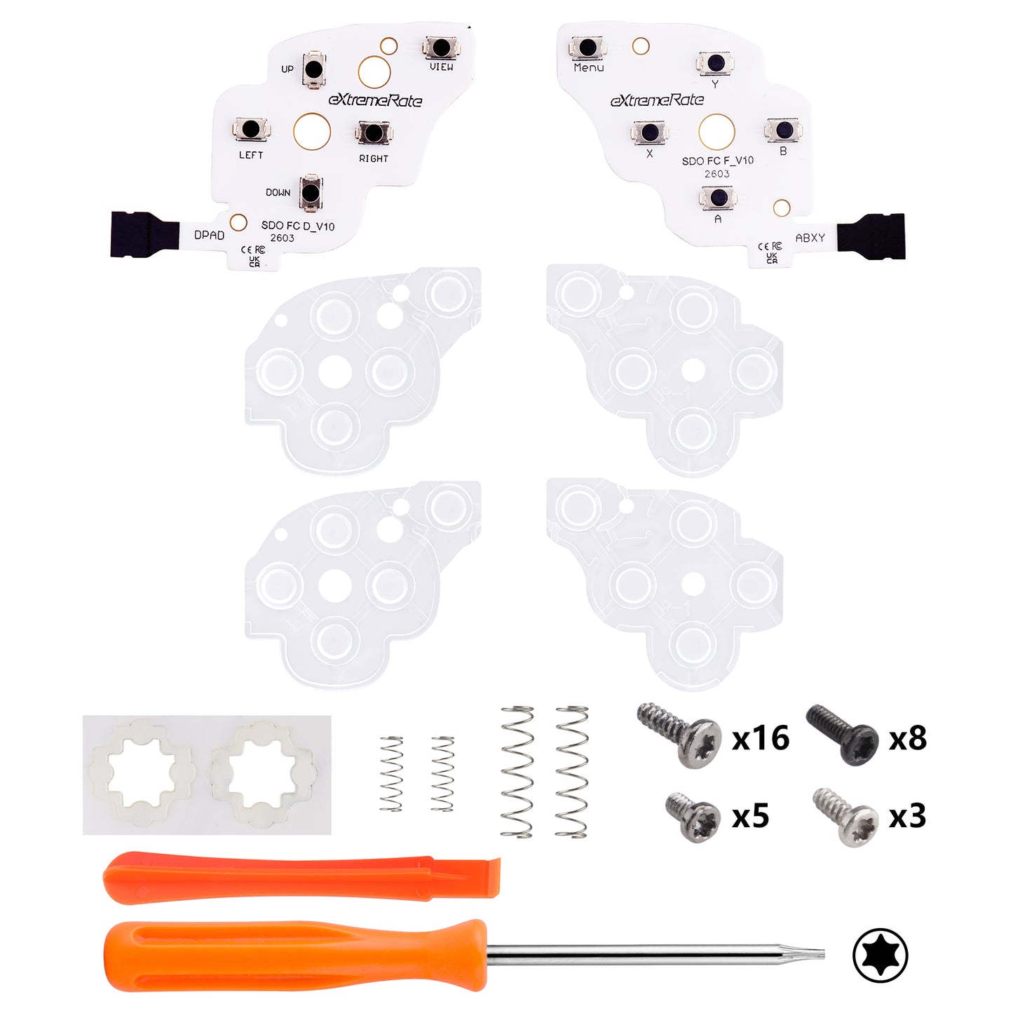 eXtremeRate Light Version Face Clicky Kit for Steam Deck OLED