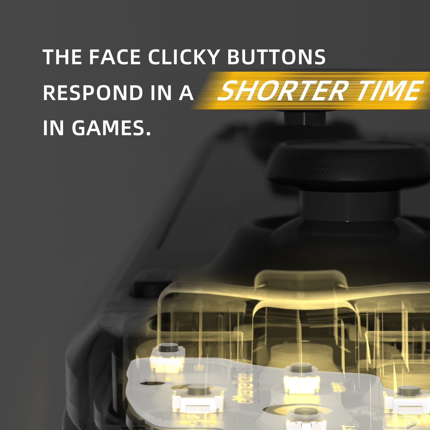 eXtremeRate Light Version Face Clicky Kit for Steam Deck OLED