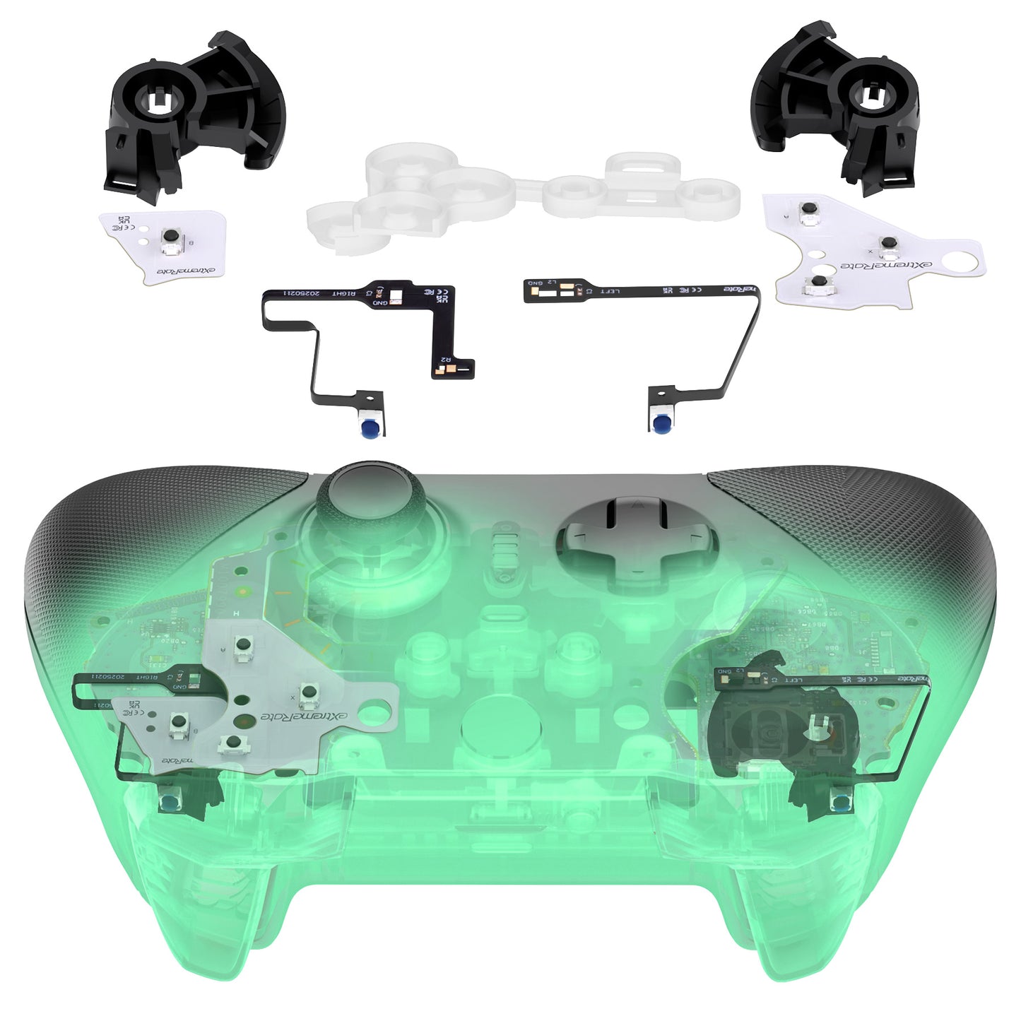 eXtremeRate Light Version Whole Clicky Kit for Xbox Elite Series 2 Controller Shoulder ABXY Buttons, Ergonomic Tactile Switches LT RT A B X Y Mouse Clicky for Xbox Elite 2 Core Controller (Model 1797)