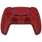 eXtremeRate LUNA Redesigned Replacement Full Set Shells with Buttons Compatible with PS5 Controller BDM-030/040/050 - Scarlet Red