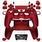 eXtremeRate LUNA Redesigned Replacement Full Set Shells with Buttons Compatible with PS5 Controller BDM-030/040/050 - Scarlet Red