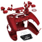 eXtremeRate LUNA Redesigned Replacement Full Set Shells with Buttons Compatible with PS5 Controller BDM-030/040/050 - Scarlet Red
